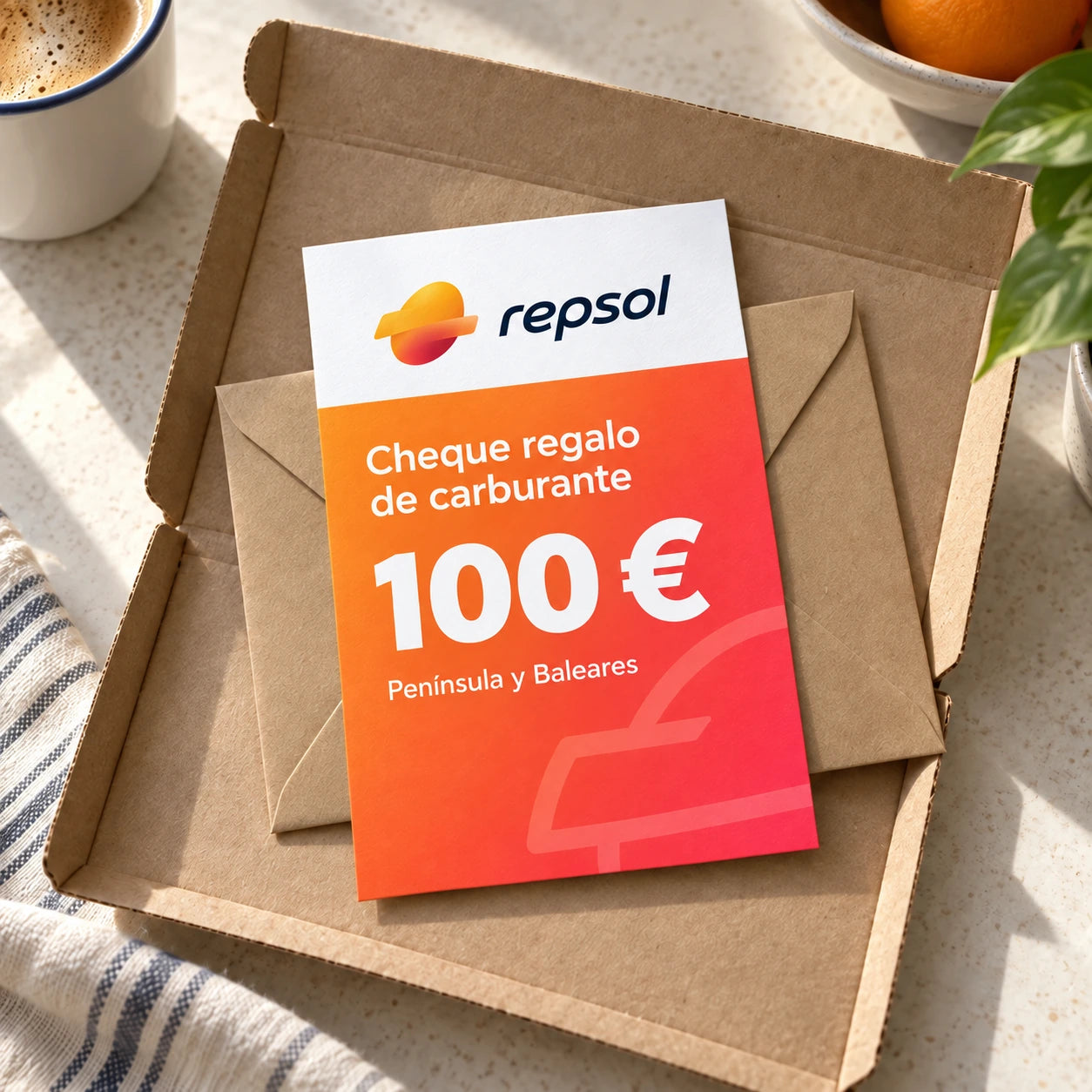 Un cheque en papel y su sobre.