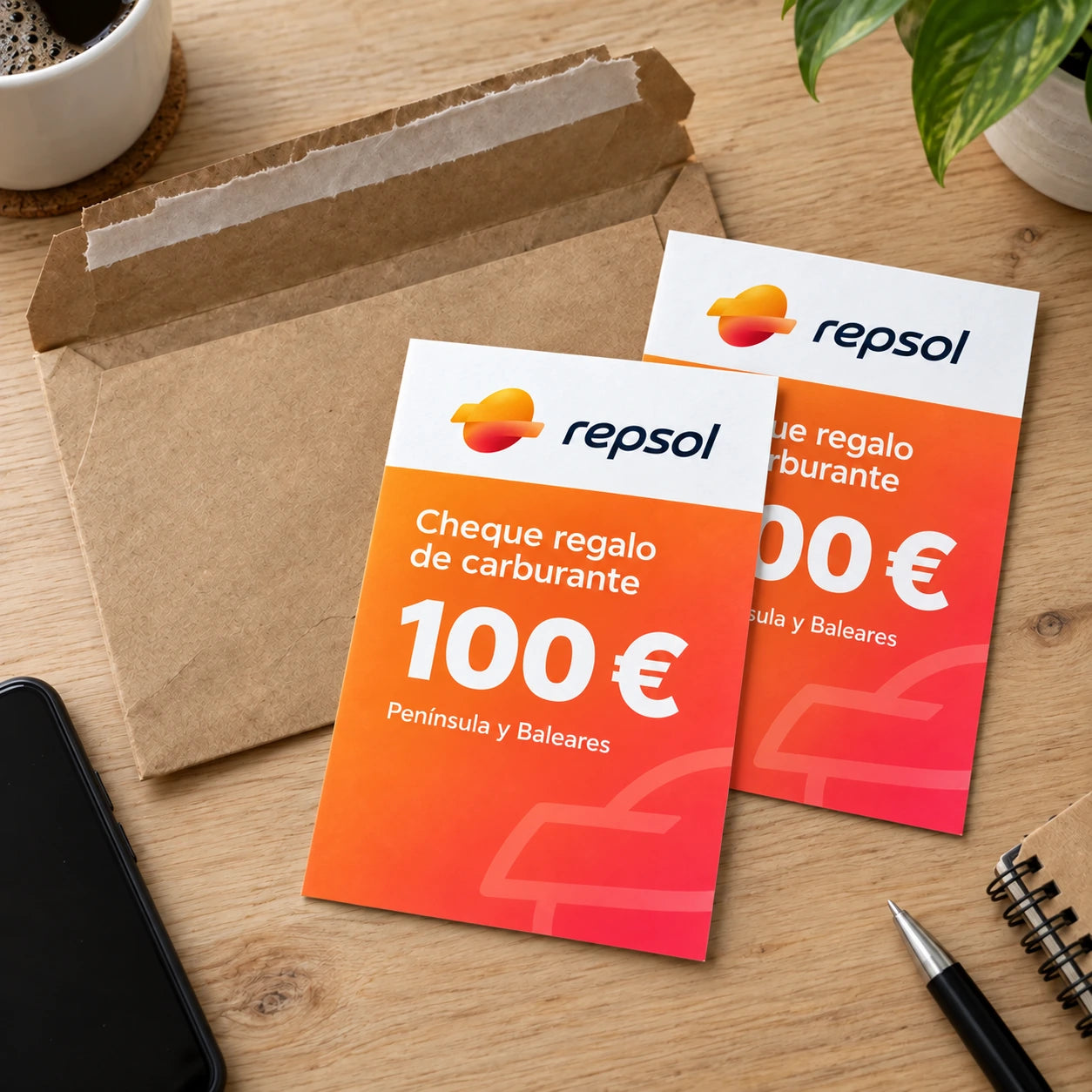 Cheques listos para guardar.