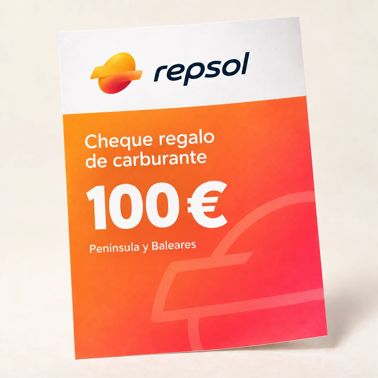 Bon carburant papier de 100 euros