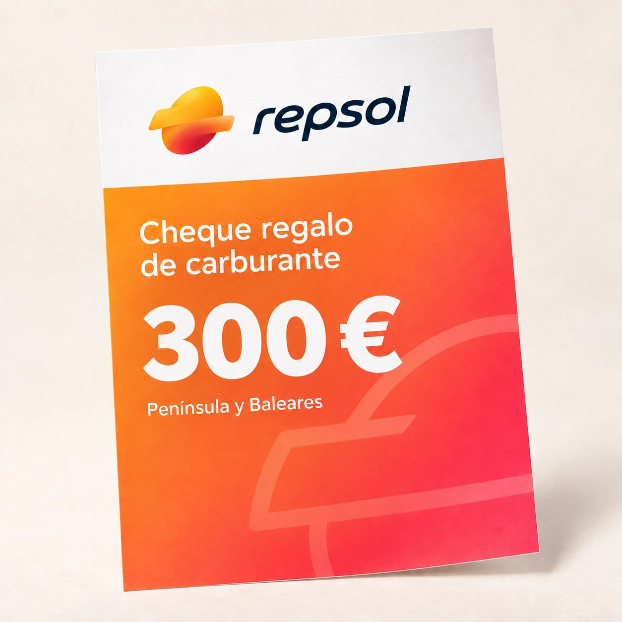 Bon carburant papier de 300 euros