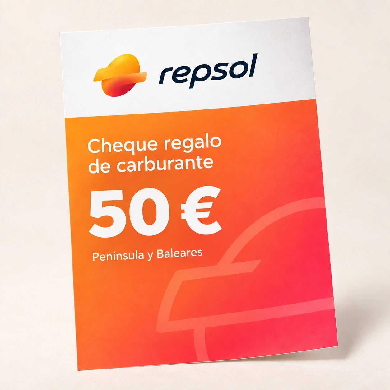 Bon carburant papier de 50 euros
