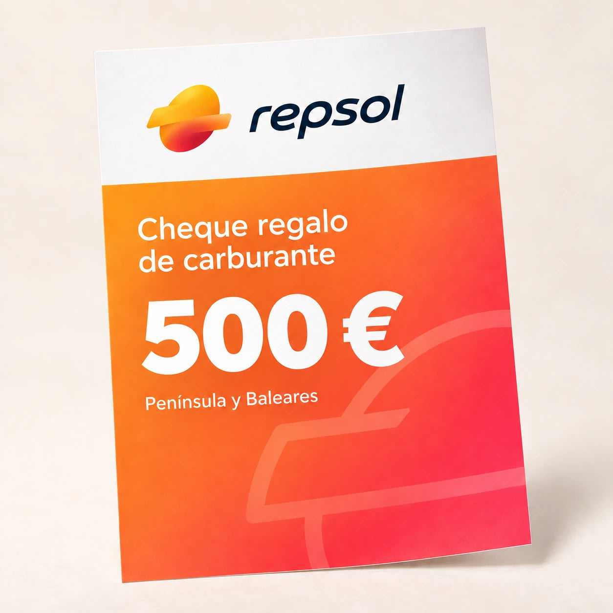 Bon carburant papier de 500 euros
